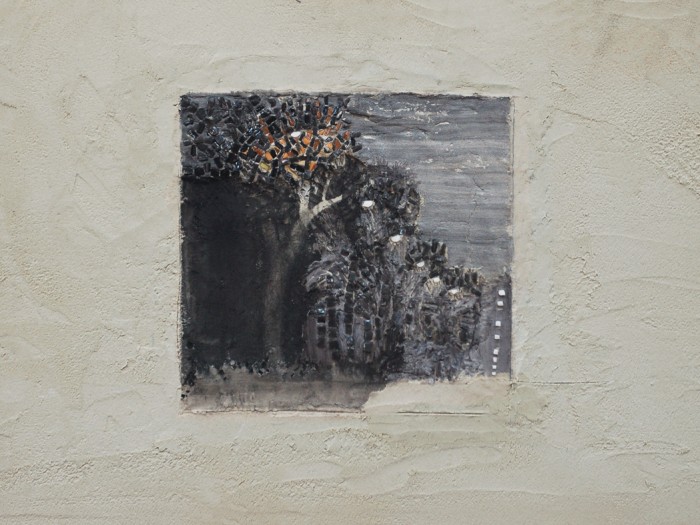 Черный пейзаж. мозаика 40х62. 2013